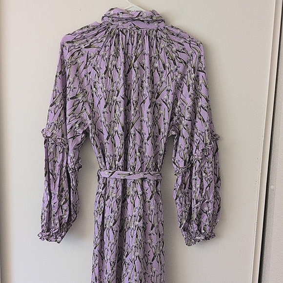 Happy X Nature Womens Med Jumpsuit Purple Viscose Boho Casual Coquette Cottage - Picture 7 of 9